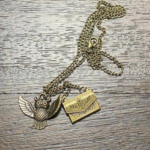 Owl & Envelope necklace
